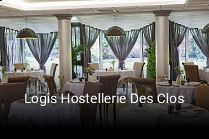 Logis Hostellerie Des Clos réservation de table