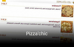Pizza'chic réservation en ligne
