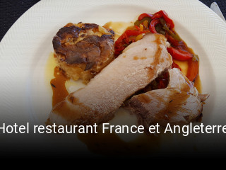 Hotel restaurant France et Angleterre réservation de table