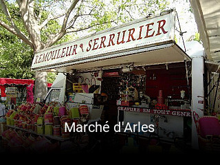 Marché d'Arles réservation de table