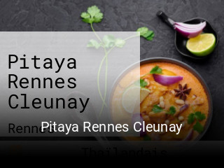 Pitaya Rennes Cleunay réservation de table