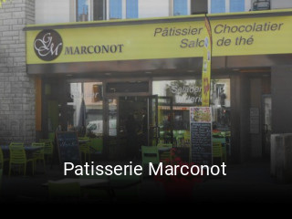 Patisserie Marconot réservation de table