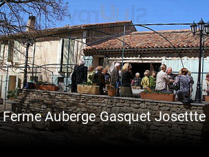 Ferme Auberge Gasquet Josettte réservation
