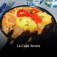 La Casa Amaia réservation de table