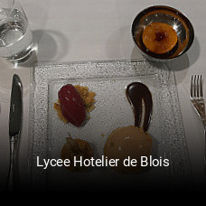 Lycee Hotelier de Blois réservation de table