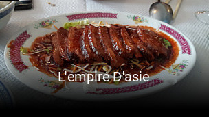 L'empire D'asie réservation de table