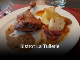 Bistrot La Tuilerie réservation de table