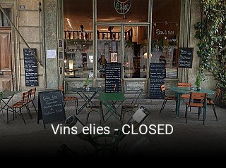 Vins elies - CLOSED réservation