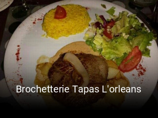 Brochetterie Tapas L'orleans réservation de table