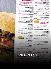 Pizza Des Lys réservation en ligne