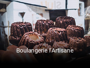 Boulangerie l'Artisane réservation de table