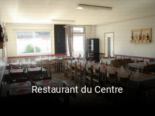 Restaurant du Centre réservation