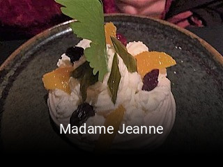Madame Jeanne réservation de table