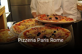 Pizzeria Paris Rome réservation de table