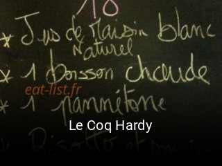 Le Coq Hardy réservation