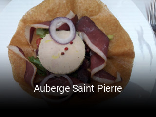 Auberge Saint Pierre réservation de table