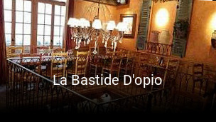 La Bastide D'opio réservation