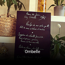 Réserver une table chez Ombelle maintenant