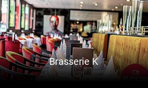 Brasserie K réservation de table