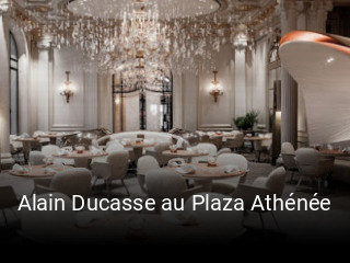Alain Ducasse au Plaza Athénée réservation