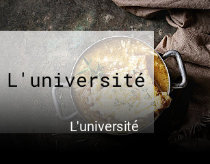 L'université réservation en ligne