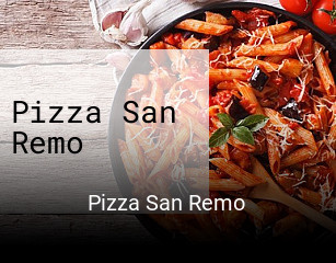 Pizza San Remo réservation en ligne