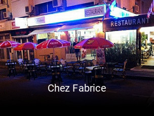 Chez Fabrice réservation