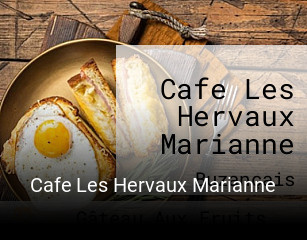 Cafe Les Hervaux Marianne réservation de table