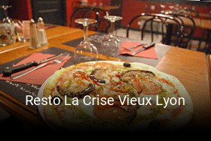 Resto La Crise Vieux Lyon réservation