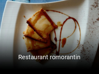 Restaurant romorantin réservation
