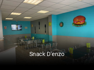 Snack D'enzo réservation de table