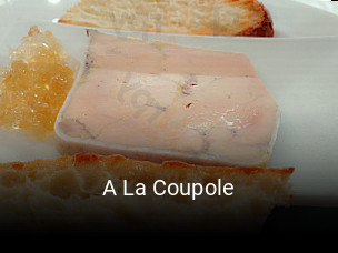 A La Coupole réservation de table