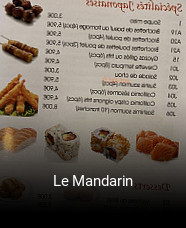 Le Mandarin réservation en ligne