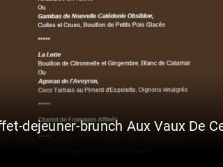 Buffet-dejeuner-brunch Aux Vaux De Cernay réservation en ligne