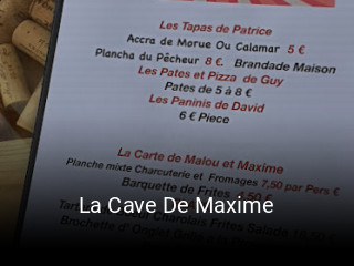 Réserver une table chez La Cave De Maxime maintenant