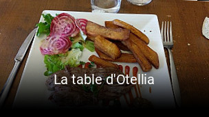 La table d'Otellia réservation en ligne