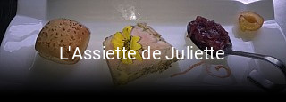 L'Assiette de Juliette réservation de table