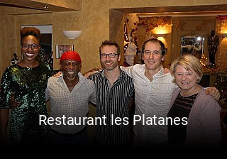 Restaurant les Platanes réservation de table