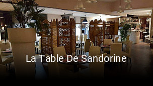 La Table De Sandorine réservation de table