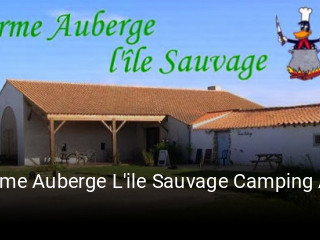 Ferme Auberge L'ile Sauvage Camping A La Ferme réservation de table