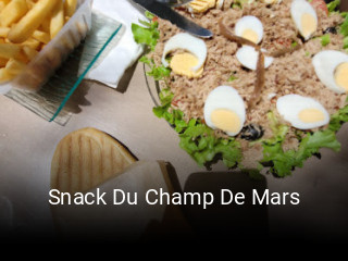 Snack Du Champ De Mars réservation de table