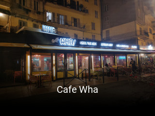 Cafe Wha réservation de table