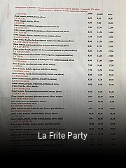 La Frite Party réservation en ligne