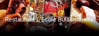 Restaurant L'Ecole Buissonniere réservation