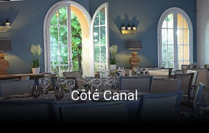 Côté Canal réservation