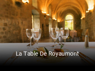 Réserver une table chez La Table De Royaumont maintenant