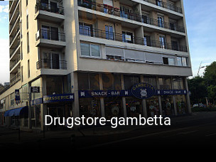 Drugstore-gambetta réservation en ligne