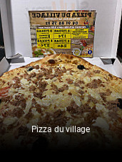 Pizza du village réservation de table