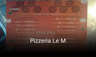 Pizzeria Le M réservation