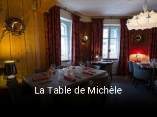 La Table de Michèle réservation de table